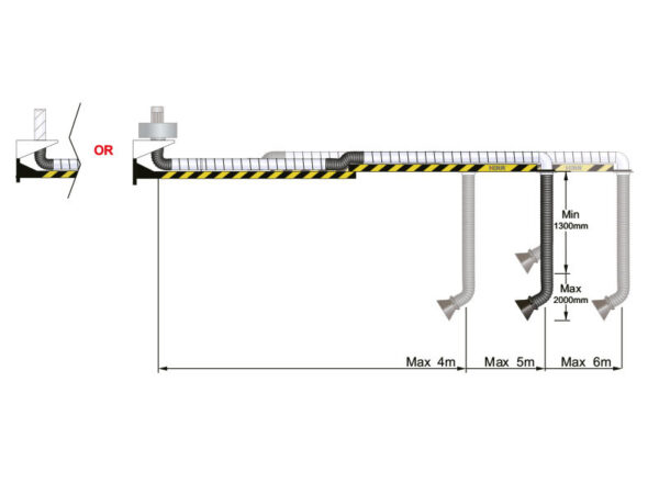 Exhaust arms with support beam - Image 8