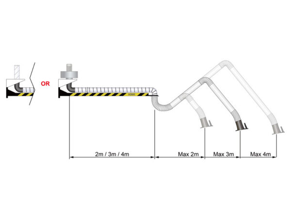 Exhaust arms with support beam - Image 7
