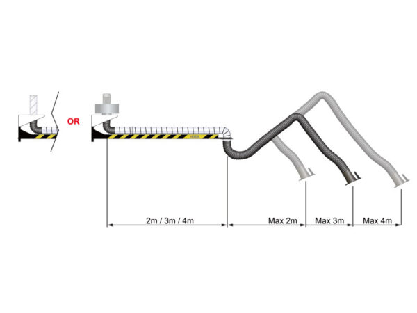 Exhaust arms with support beam - Image 6